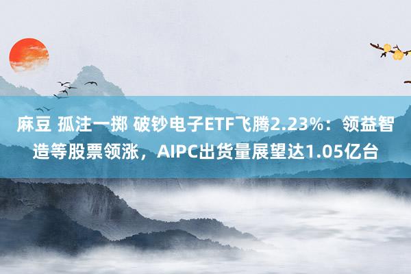 麻豆 孤注一掷 破钞电子ETF飞腾2.23%：领益智造等股票领涨，AIPC出货量展望达1.05亿台